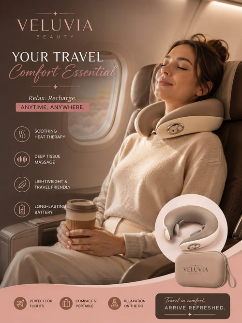 Veluvia™ Travel Neck Massager Pro with Memory Foam